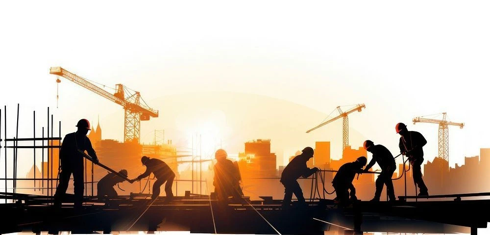 Equipo de construcción en sitio